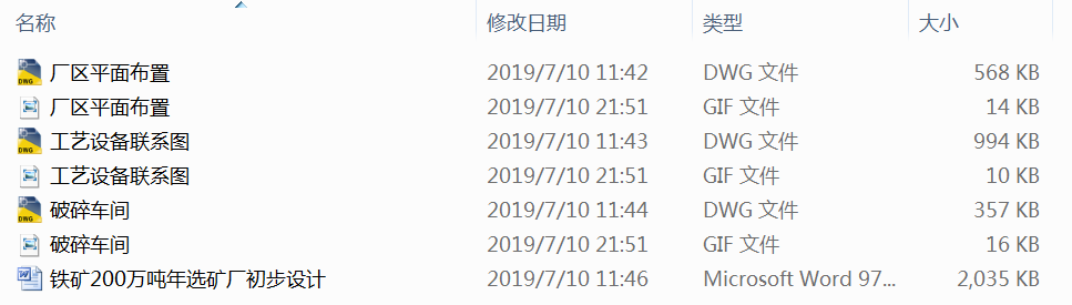 XO1-200万吨年铁矿选矿厂初步CAD