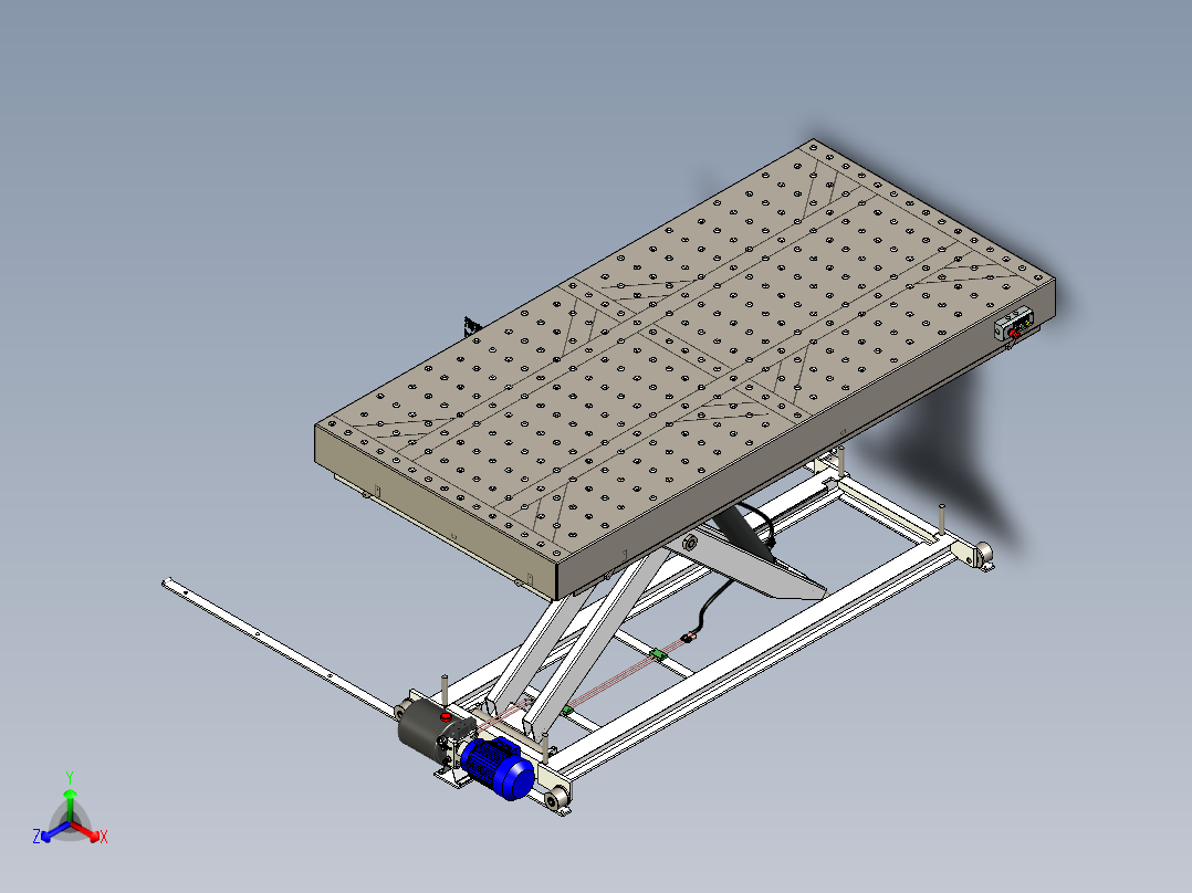 液压剪式滚珠升降平台