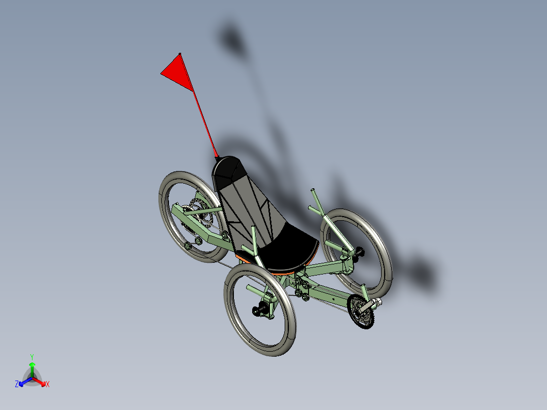 可折叠紧凑型三轮车的概念--stp