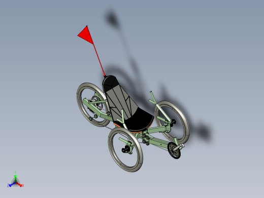 可折叠紧凑型三轮车的概念--stp