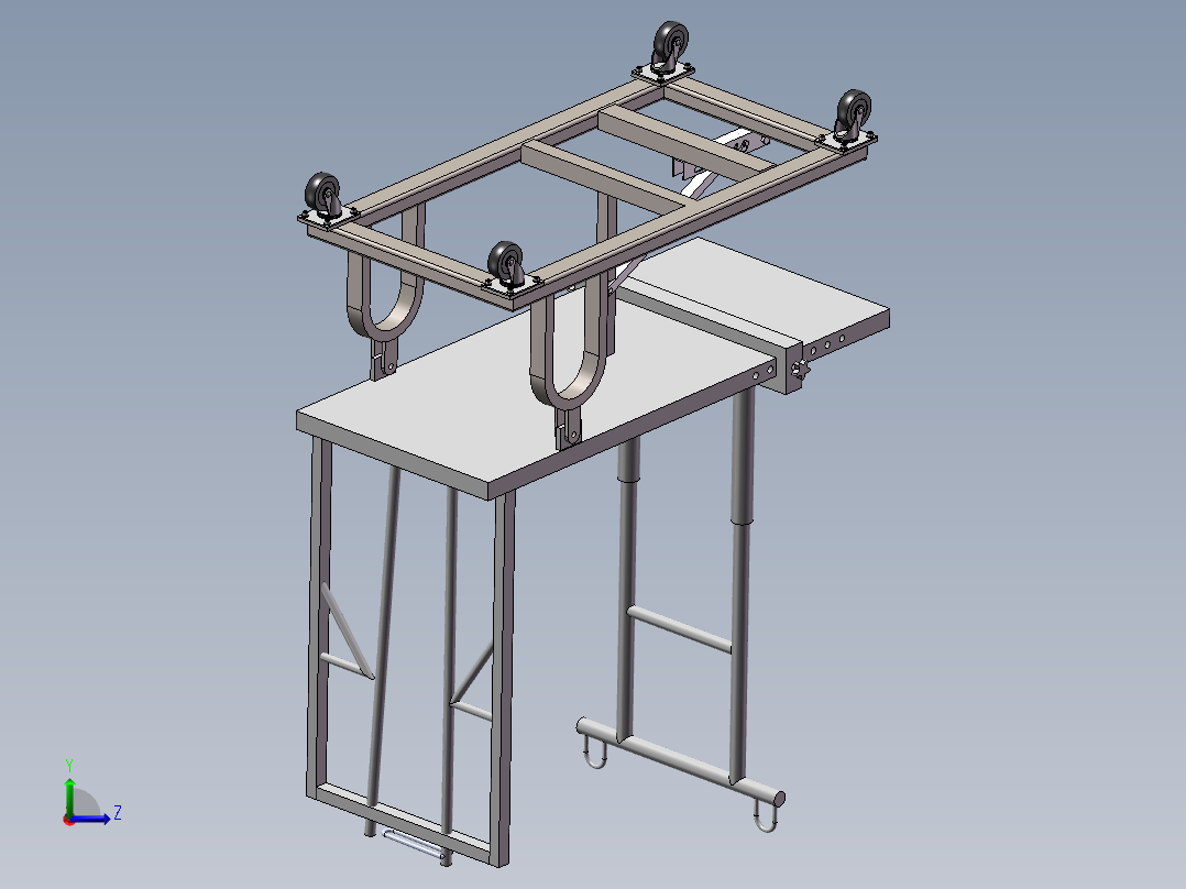 羊手术台左视图
