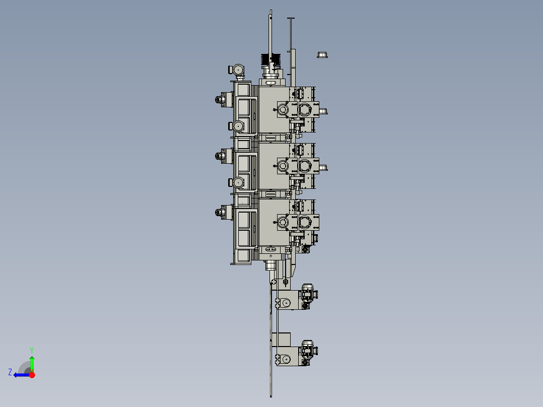 大型打磨机设备右视图