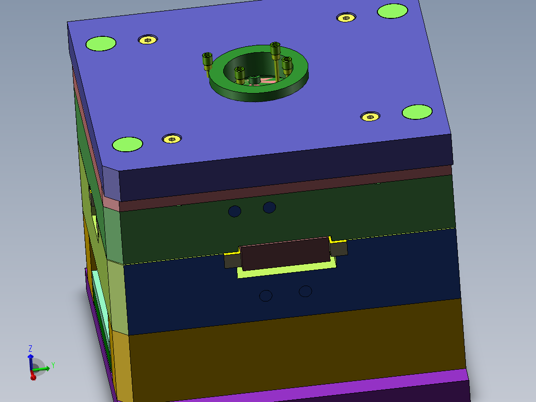 Q447-若基亚手机外壳前盖注塑模具设计