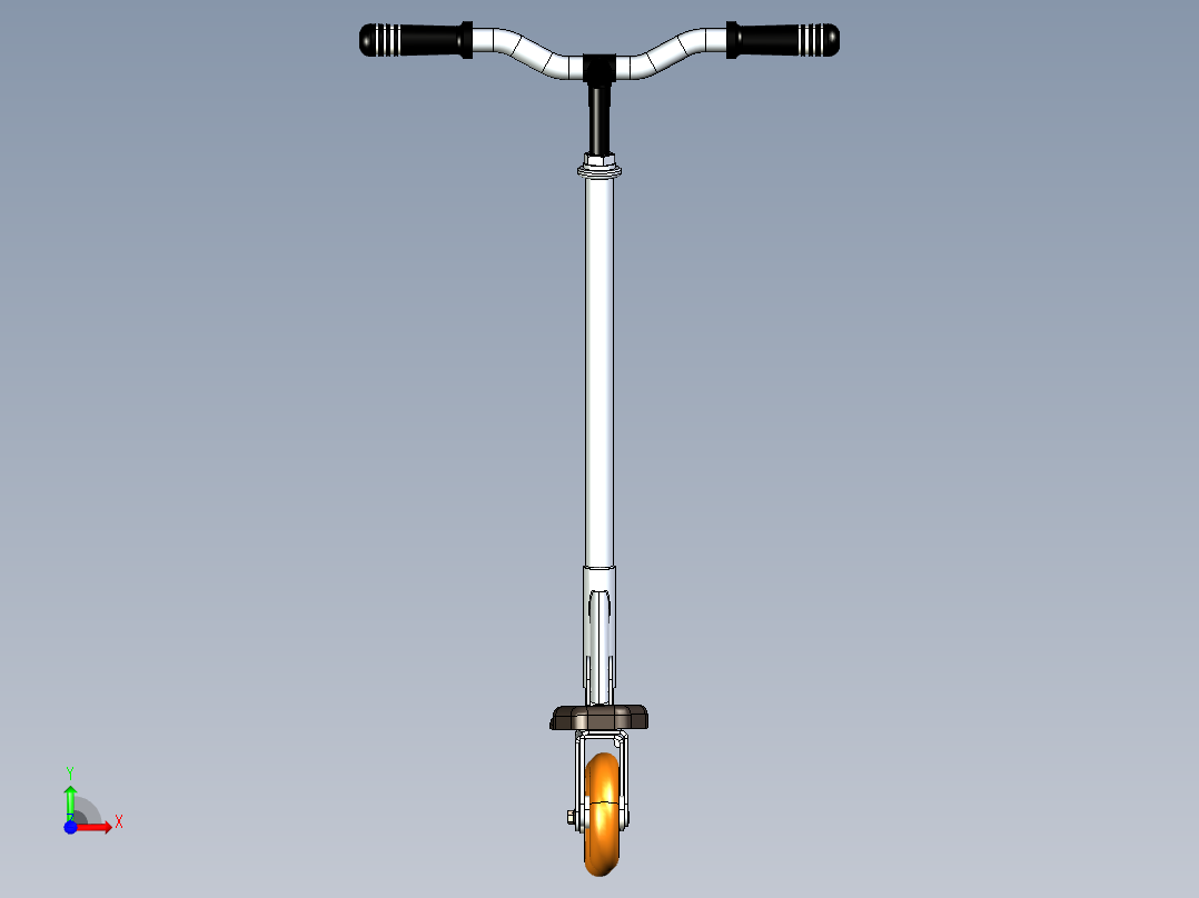 儿童滑板车前视图