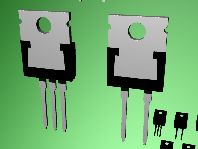 带2或3引脚的4种TO-220封装，长销或短销