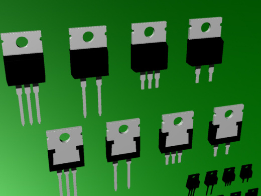 带2或3引脚的4种TO-220封装，长销或短销缩略图