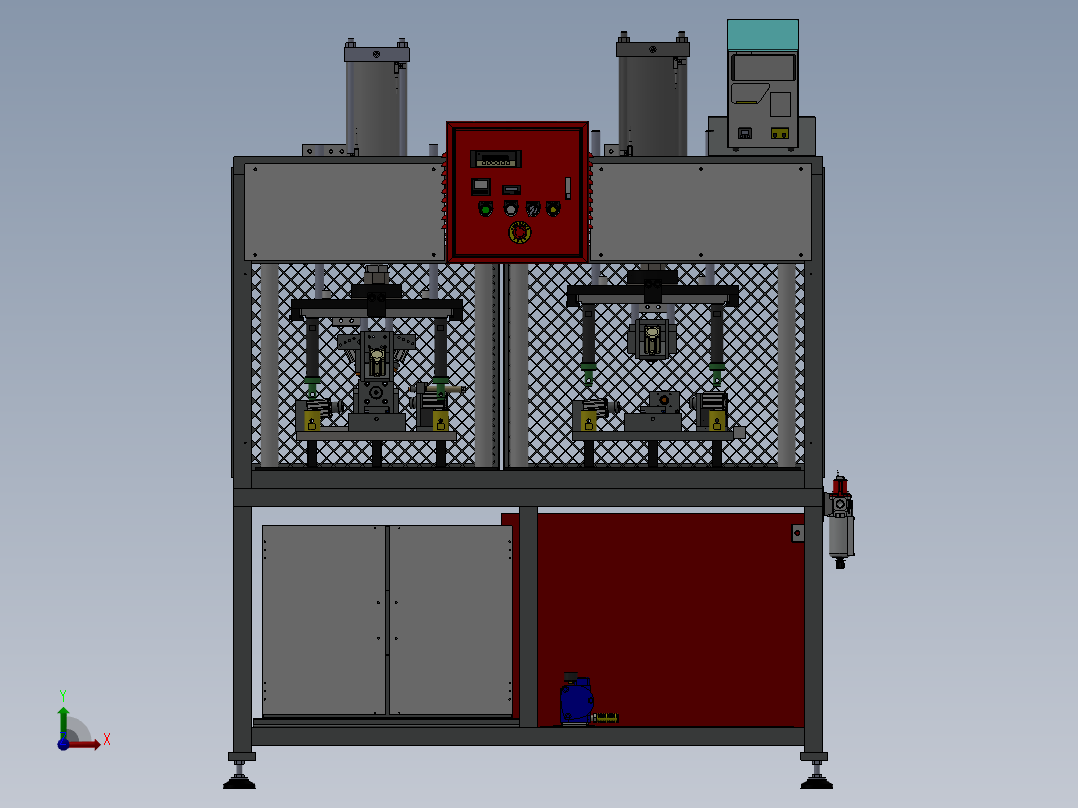 汽车引擎泄漏检测机前视图