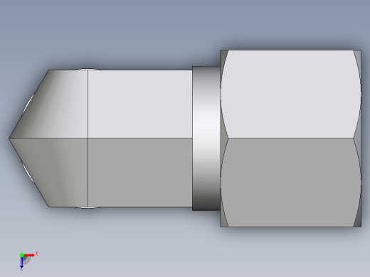 卡套式工业通用硬管接头EO_Male_stud_elbow_WE10SR71俯视缩略图