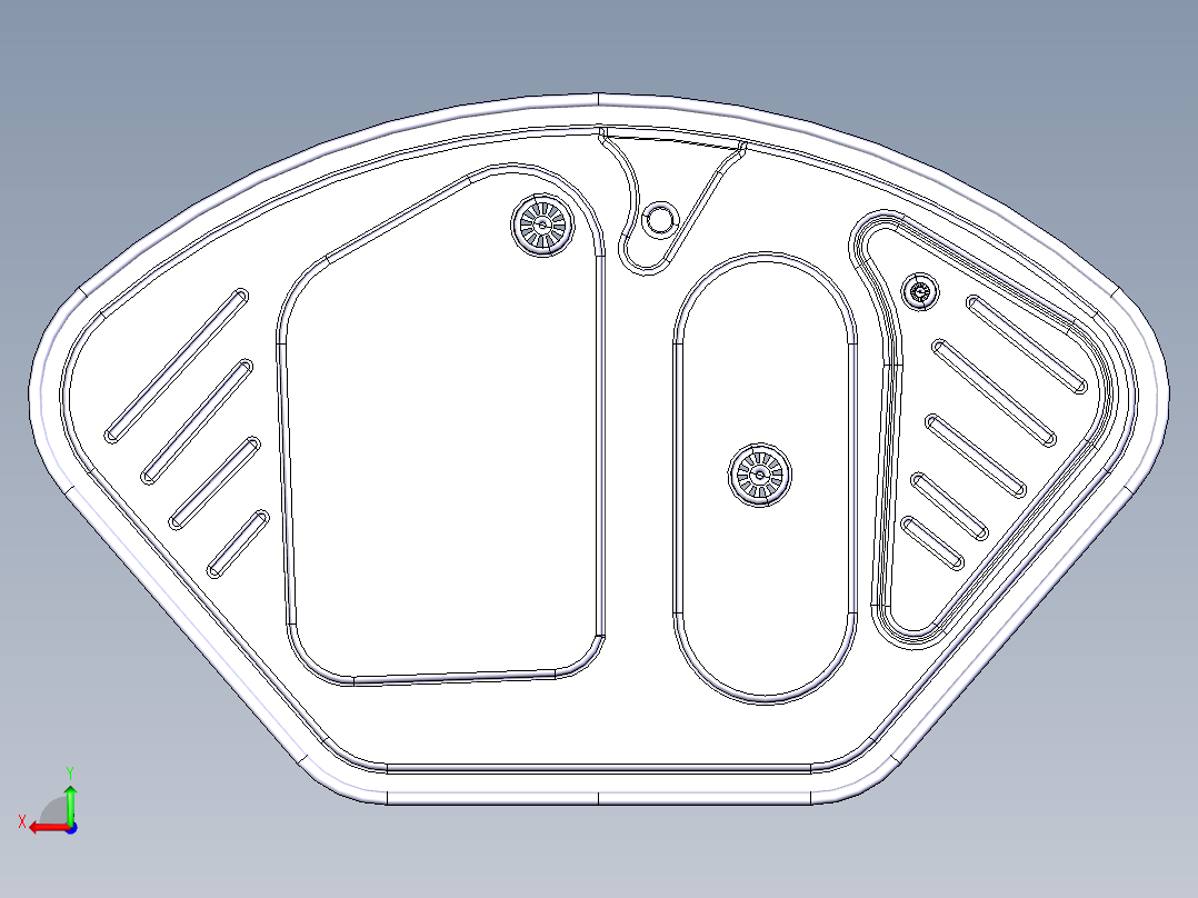 水槽、不锈钢水槽(144)后视图