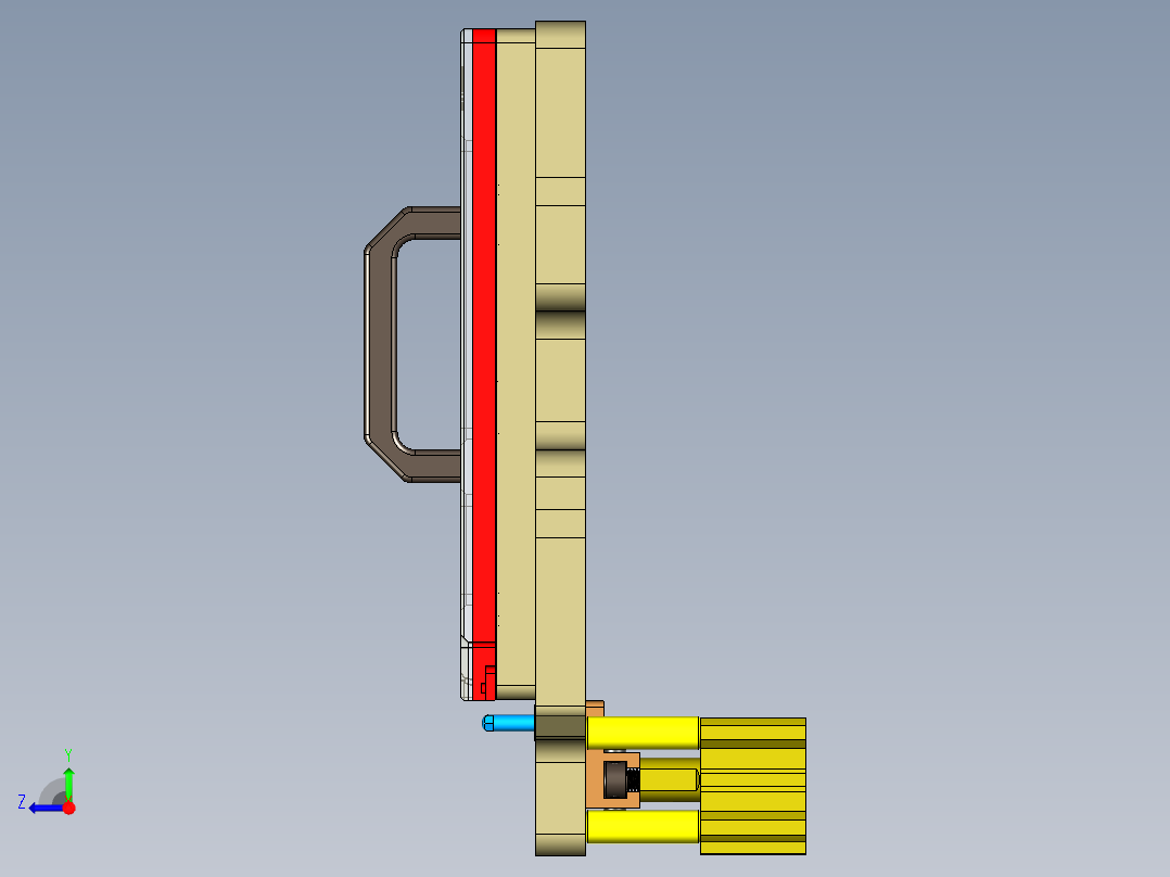 UX581-A-笔记本CNC工装夹具三维模型CNC5-190626右视图