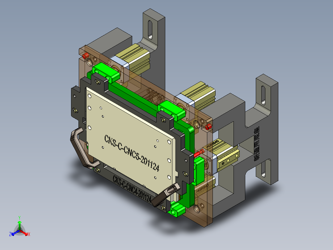 CKS-C-笔记本CNC工装夹具三维模型CNC4-201124主视图
