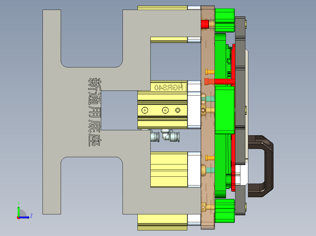 CKS-C-笔记本CNC工装夹具三维模型CNC4-201124左视图