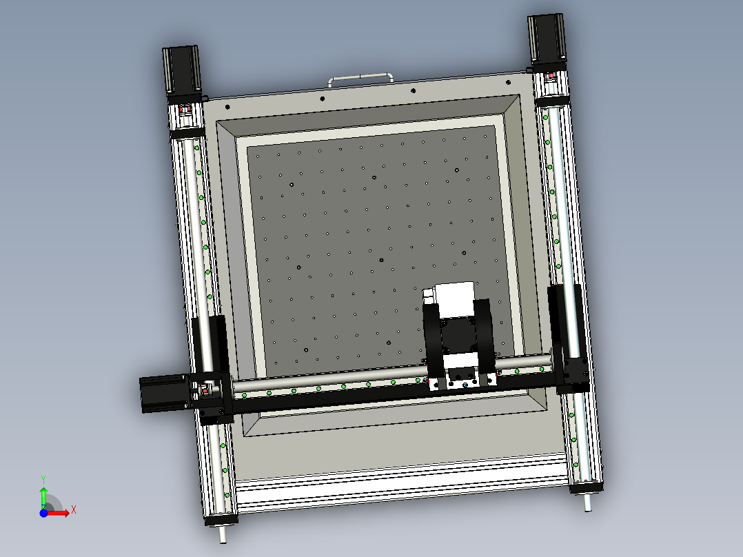 B2003968-Blackmill 数控雕刻机铣床前视图