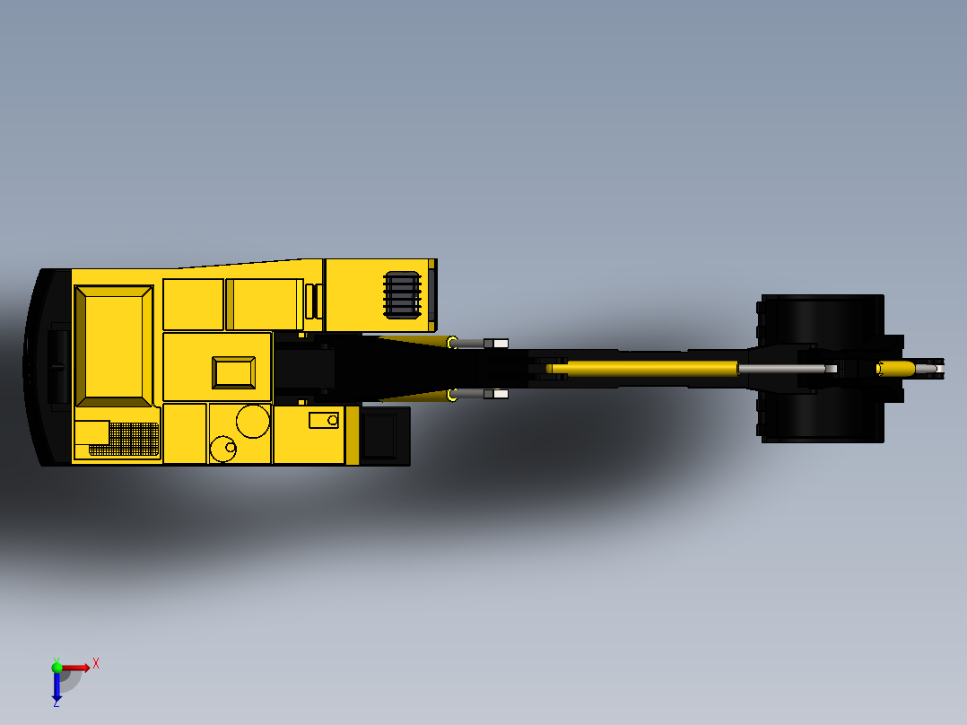 4.沃尔沃650挖掘机俯视图