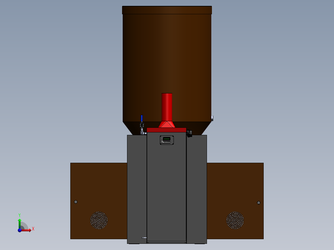压力容积、颗粒锅炉前视图