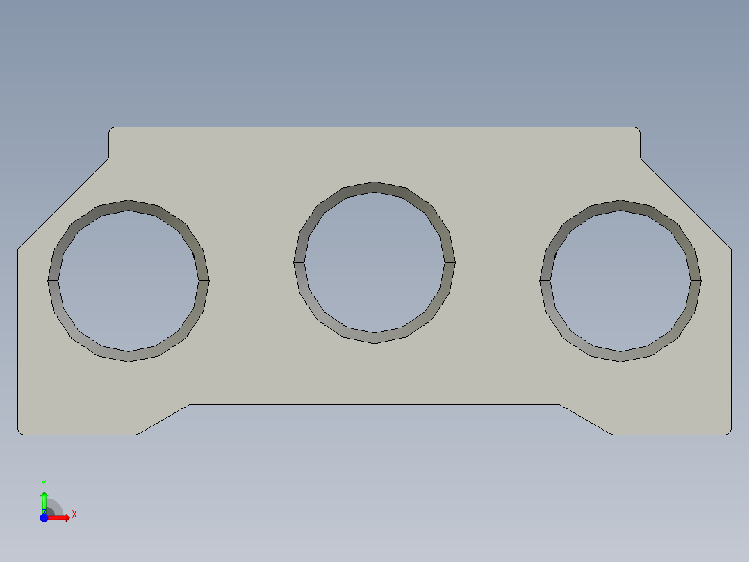 电磁阀汇流板100M-12F前视图