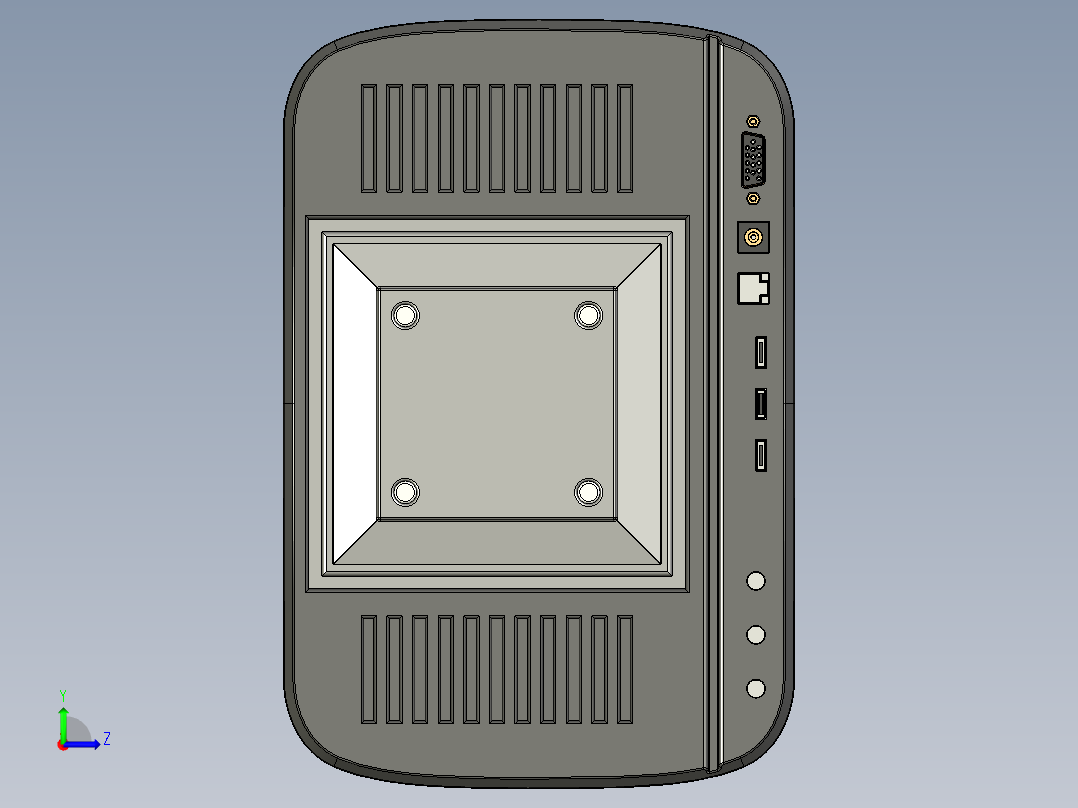 显示器（电子信息）左视图