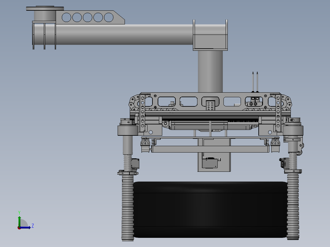 轮胎外抱夹具左视图