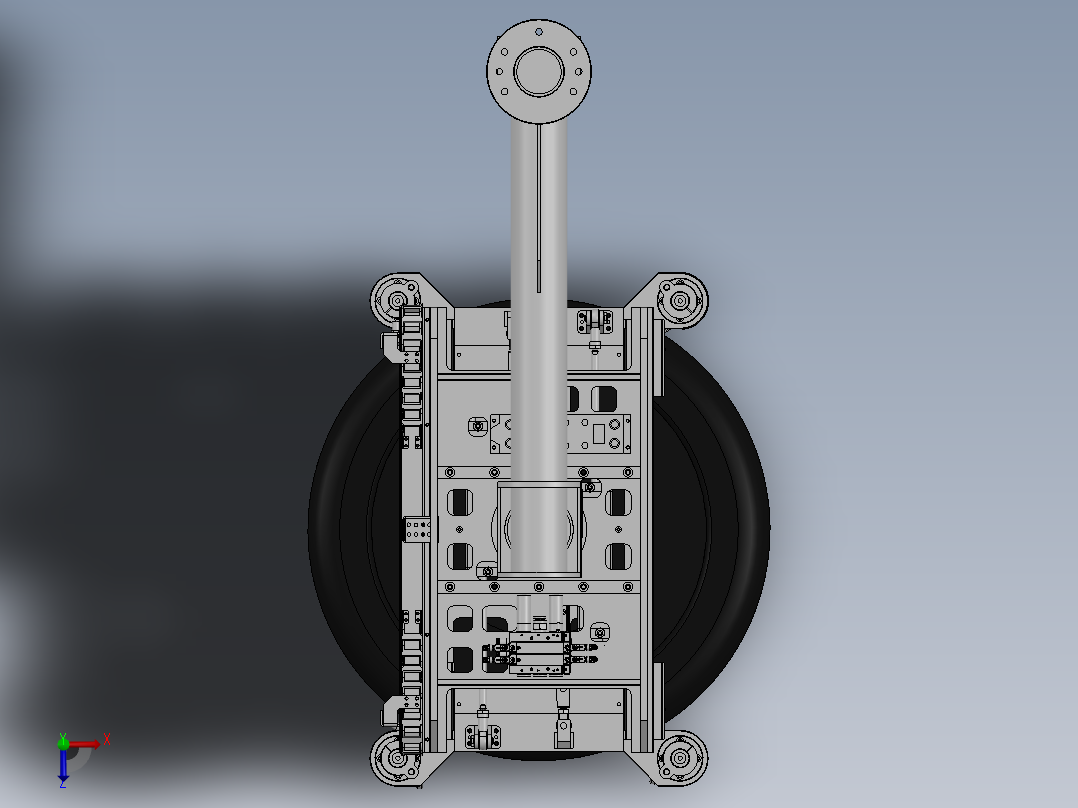轮胎外抱夹具俯视图