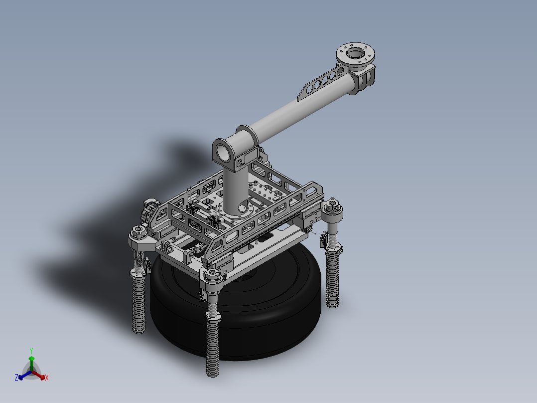 轮胎外抱夹具正等轴测图