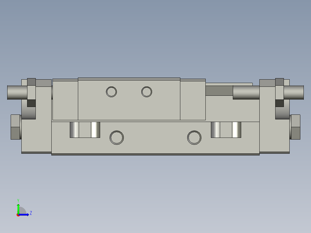 MXP12-15C-M9PVL气动滑台左视图