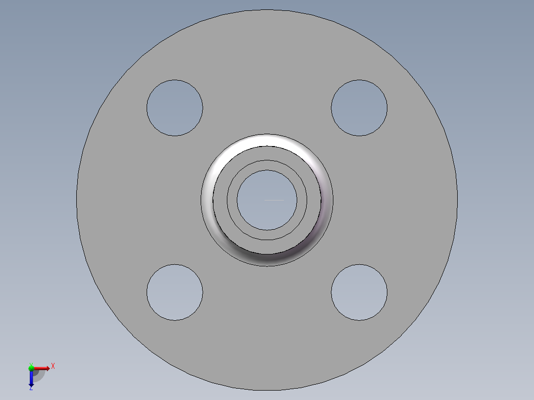 FLANGE_DN400_PN10_U-PVC俯视图