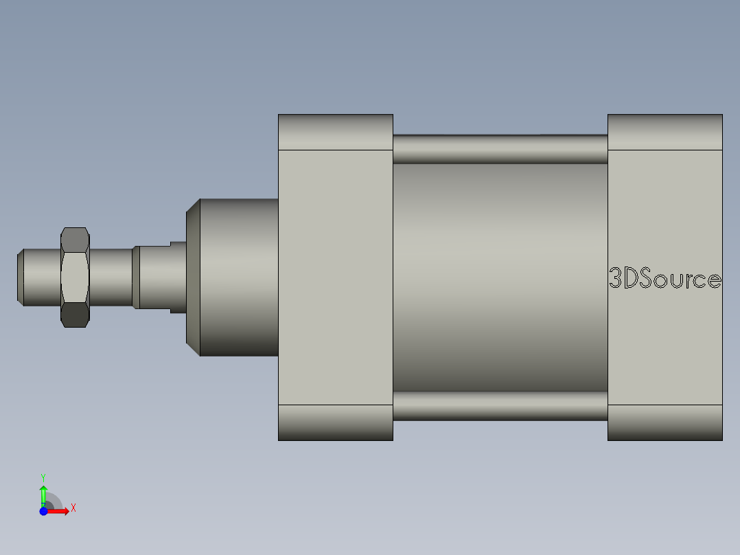 打包FSI100-75气缸前视图