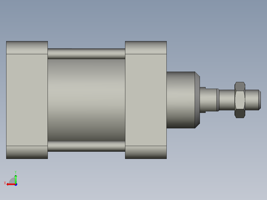 打包FSI100-75气缸后视图