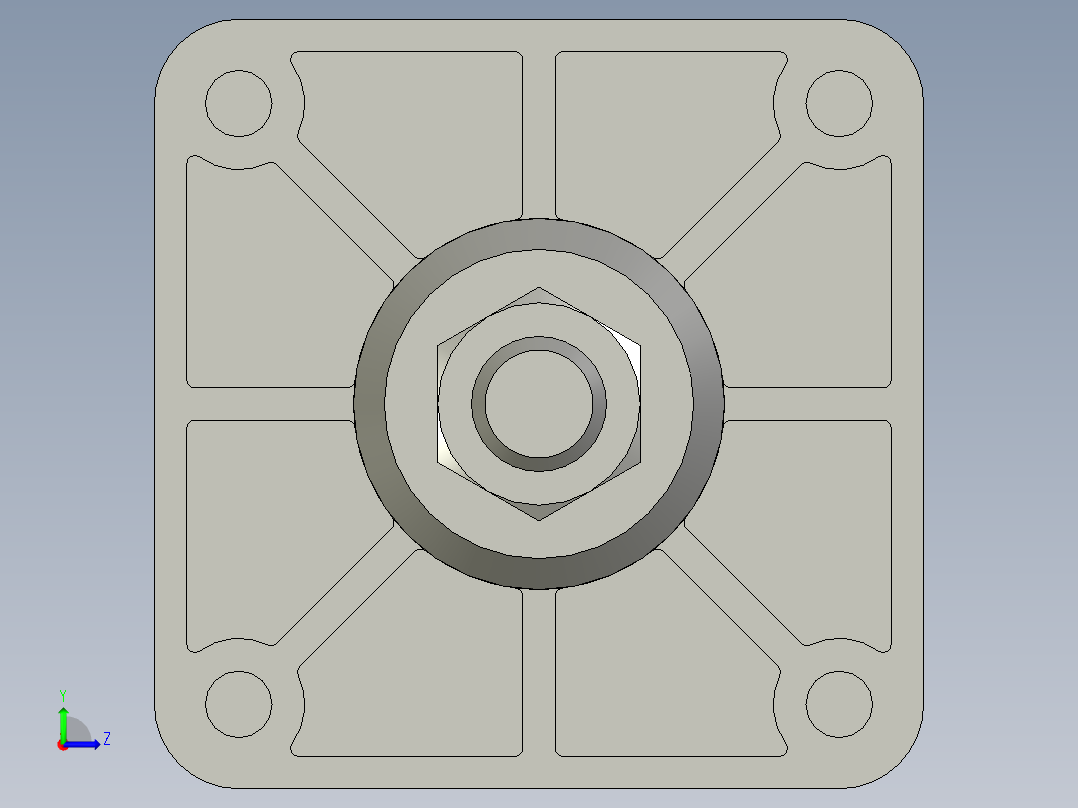 打包FSI100-75气缸左视图