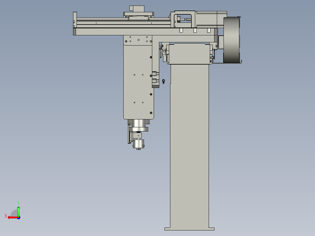 龙门组合前后视图