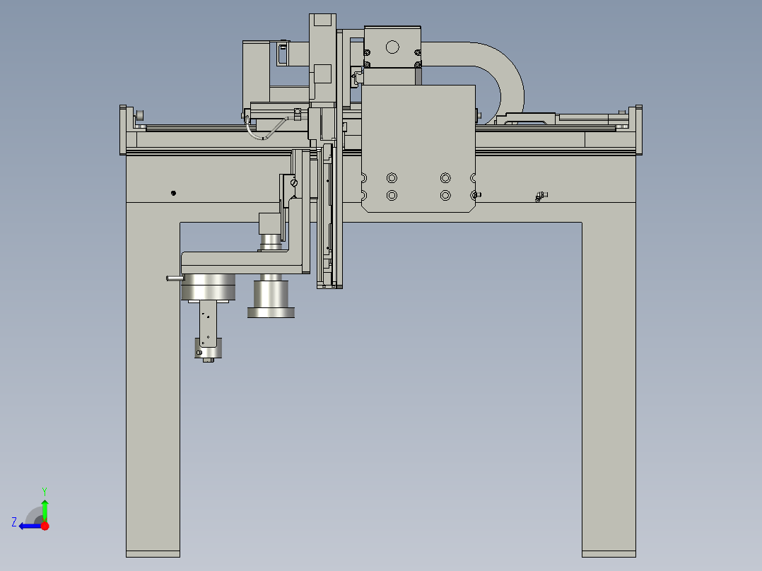 龙门组合前右视图