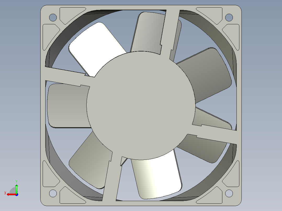 120x120x38mmN系列DC轴流风机TX12038H24-N后视图