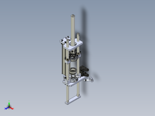 顶升加旋转机构