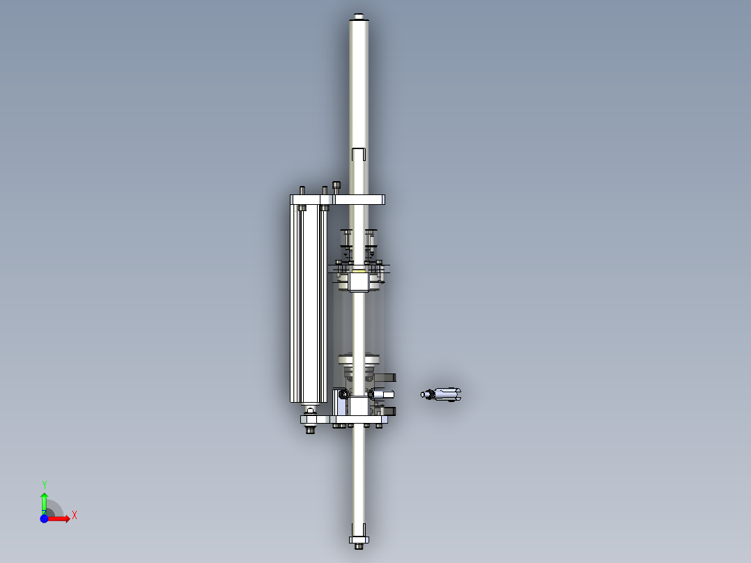 顶升加旋转机构前视图
