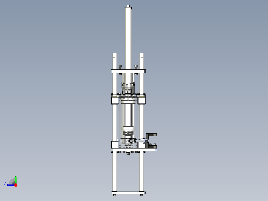 顶升加旋转机构右视图