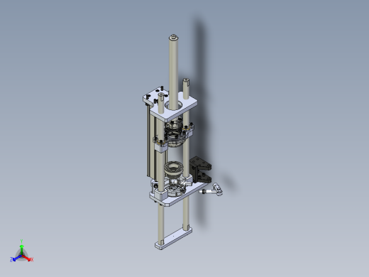 顶升加旋转机构正等轴测缩略图