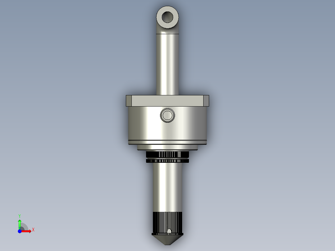 高压水进入部分前视图