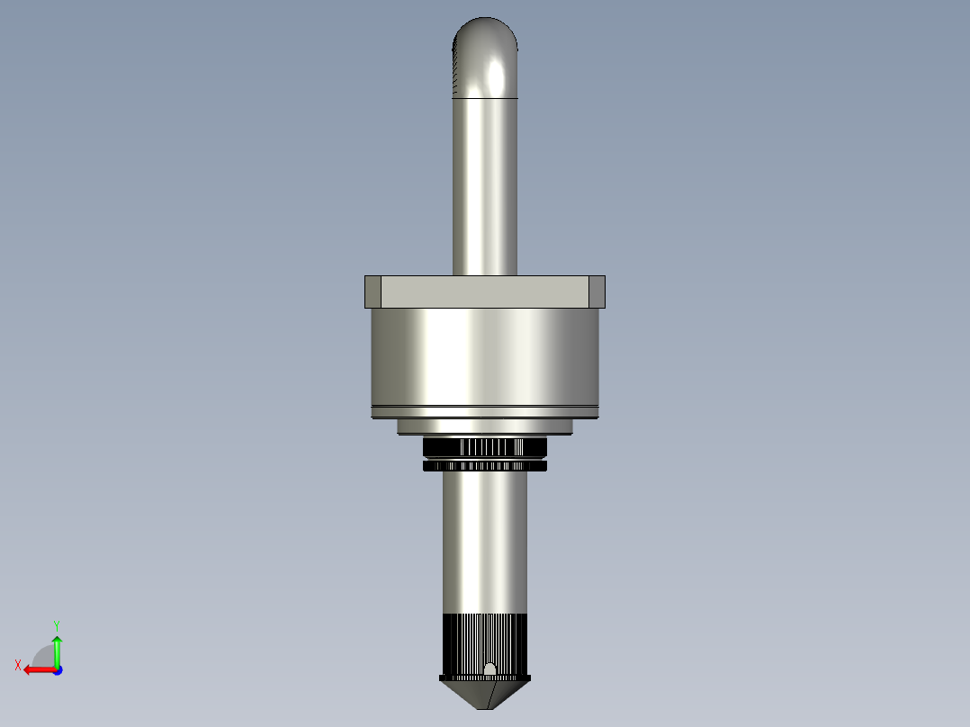 高压水进入部分后视图
