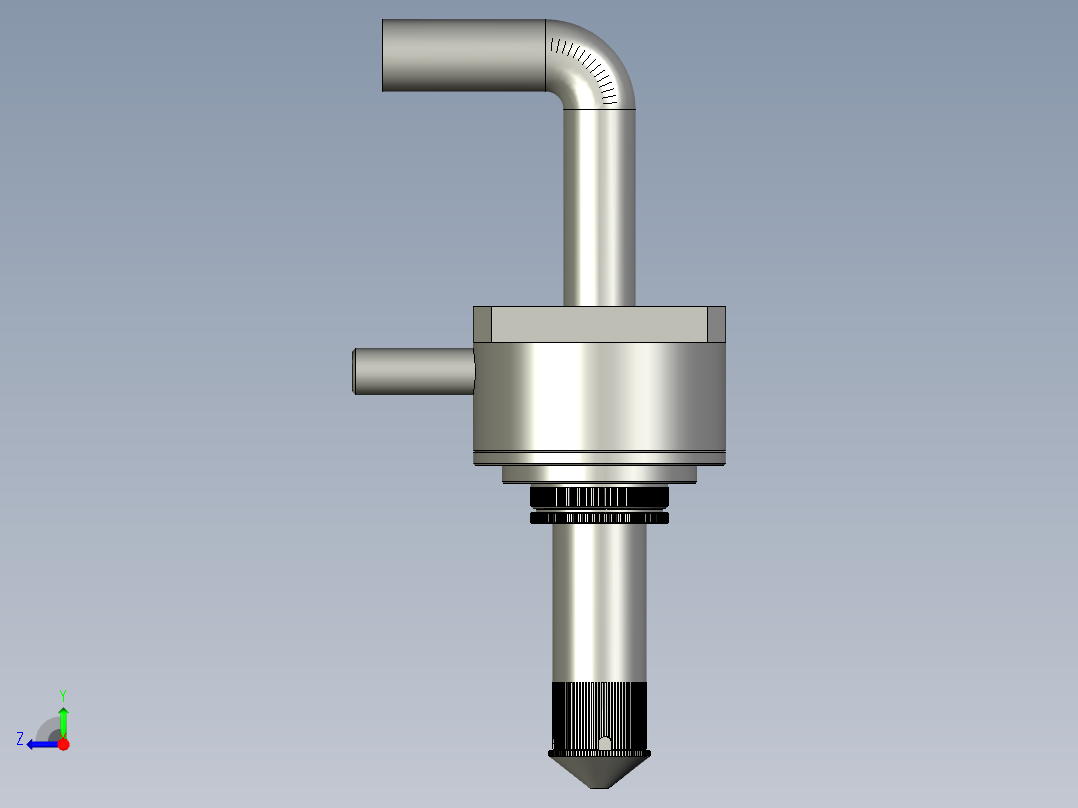 高压水进入部分右视图