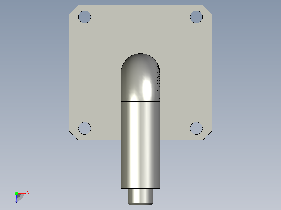 高压水进入部分俯视图
