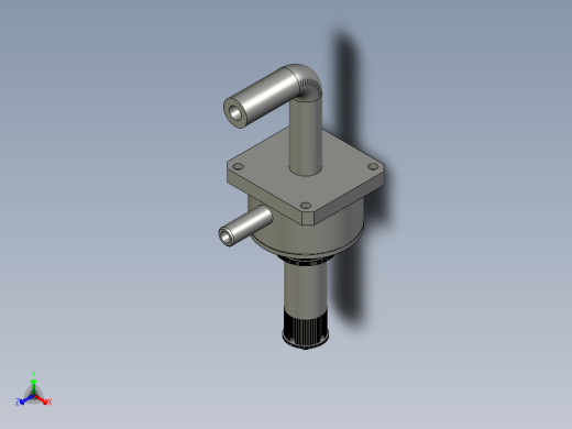 高压水进入部分正等轴测缩略图