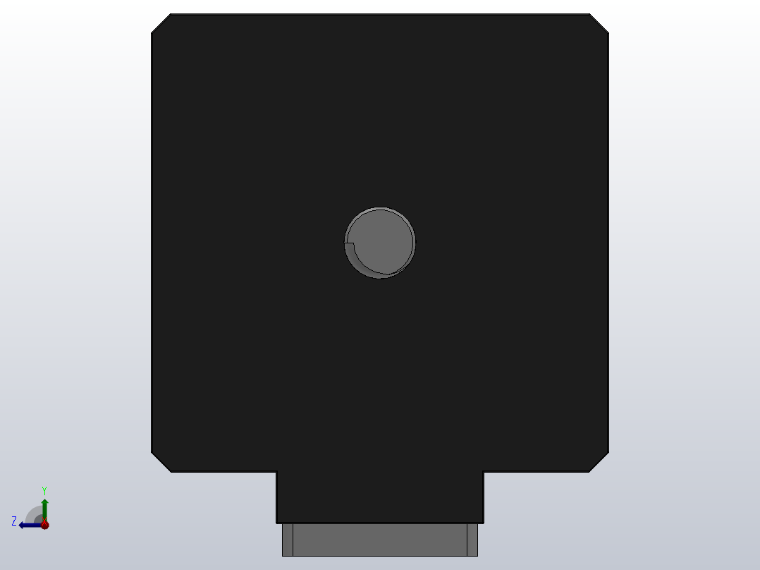 14HY-D固定式直线步进电机[14HY3001-25.4D5.562.4384]后视图