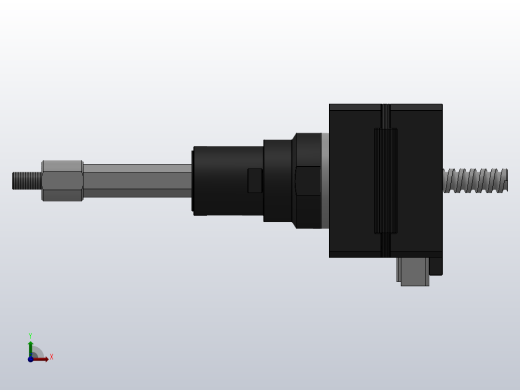 14HY-D固定式直线步进电机[14HY3001-25.4D5.562.4384]右视缩略图