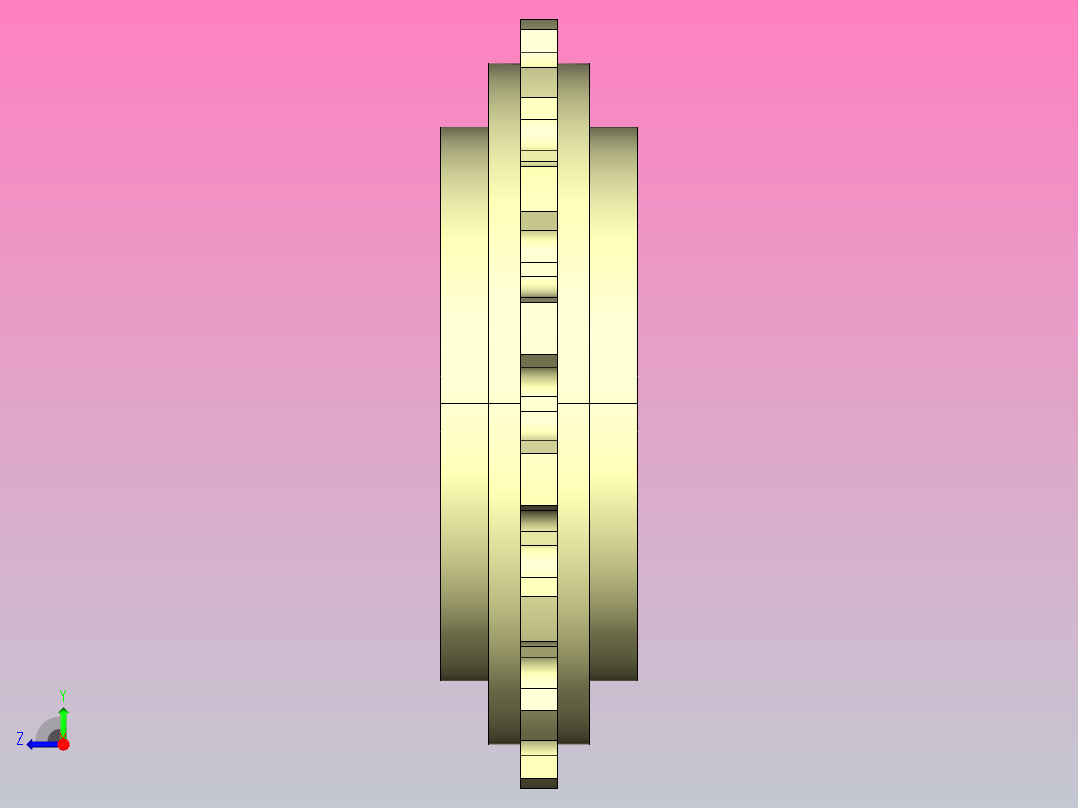 JS YS200-16T-S30-C1 YS200机加工主动轮右视图