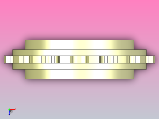 JS YS200-16T-S30-C1 YS200机加工主动轮俯视缩略图