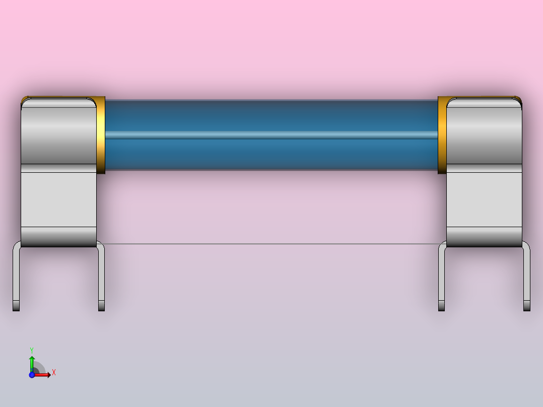 电子器件电容FUSE前视图