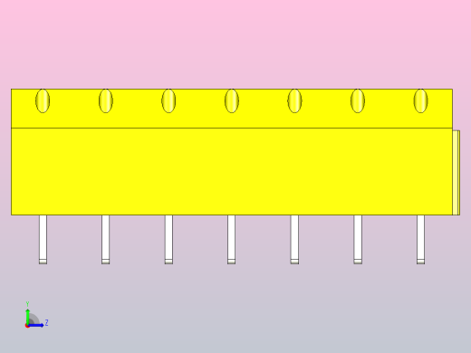 7针DG306 5黄色间距5毫米左视缩略图