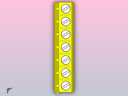 7针DG306 5黄色间距5毫米俯视缩略图