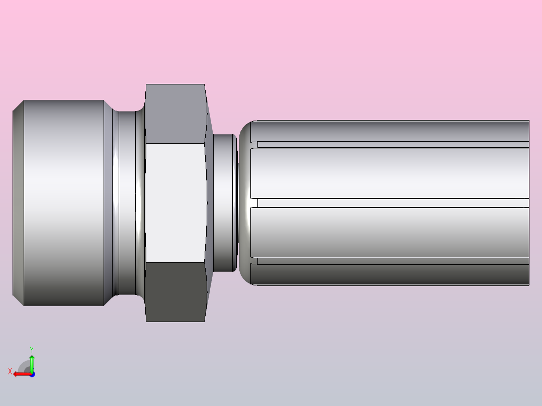 标准液压接头1D246-14-5后视图