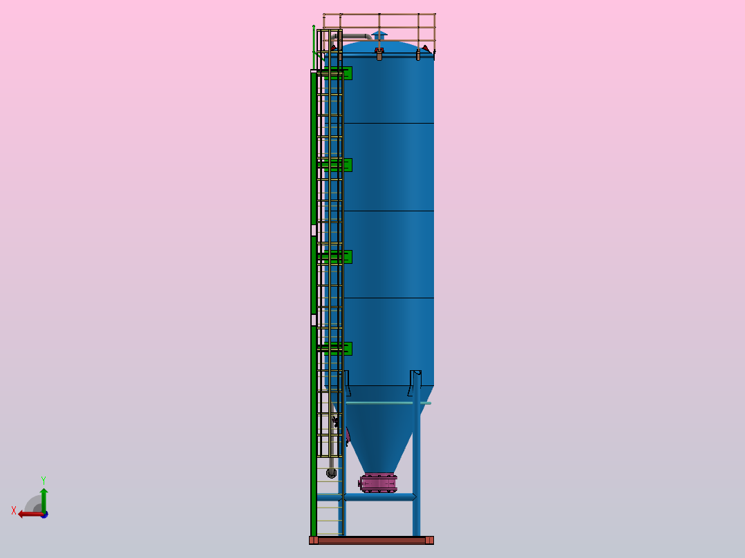 40立方米水泥仓后视图